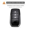 Car Key Case Cover Shell For Toyota Land Cruiser 200 Prado Crown Yaris Cross Hilux Innova Fortuner Camry Alphard Previa Vellfire