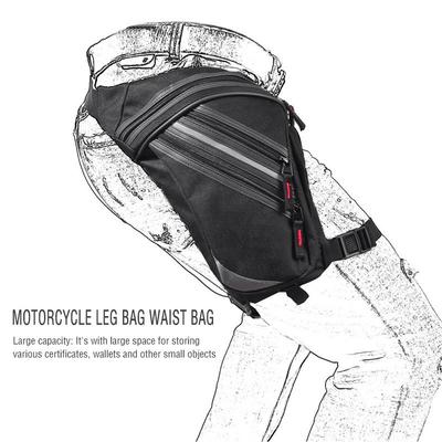 Waterproof Oxford Men Drop Leg Bag Riding Motorcycle Thigh Bag Waist Fanny Packs