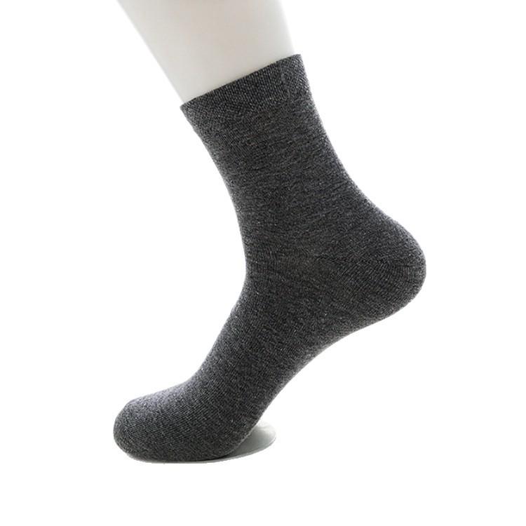 Men's Four Seasons Breathable Black, White, Grey Low-Cut Boat Socks, Anti-Odor, Mid-Calf, Disposable.