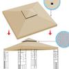 3x3m Double-Layer Polyester Tent Canopy: Thickened Fabric, Folding Sunshade & Water-Resistant Cover