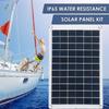 100W 18V/5V Boat Charger Outdoor Battery Supply Solar Panel Kit Solar Cell USB Solar Panel with Controller For Car Yacht Battery