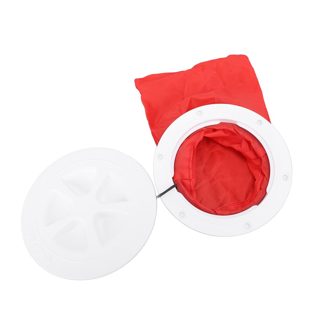 6 Inch Deck Plate Kit with Storage Bag Circular Sealing Hatch Cover for Marine Yachts Boat Kayak White