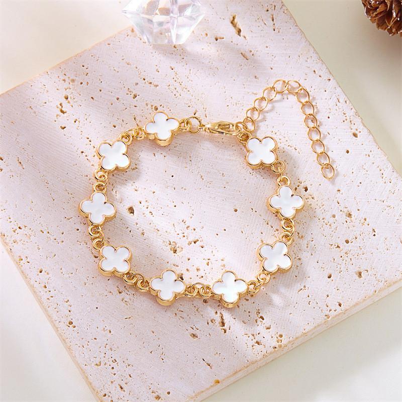 

Minimalist Lucky Four Leaf Clover Hand Chain For Women Men Fashion Accessories Style E