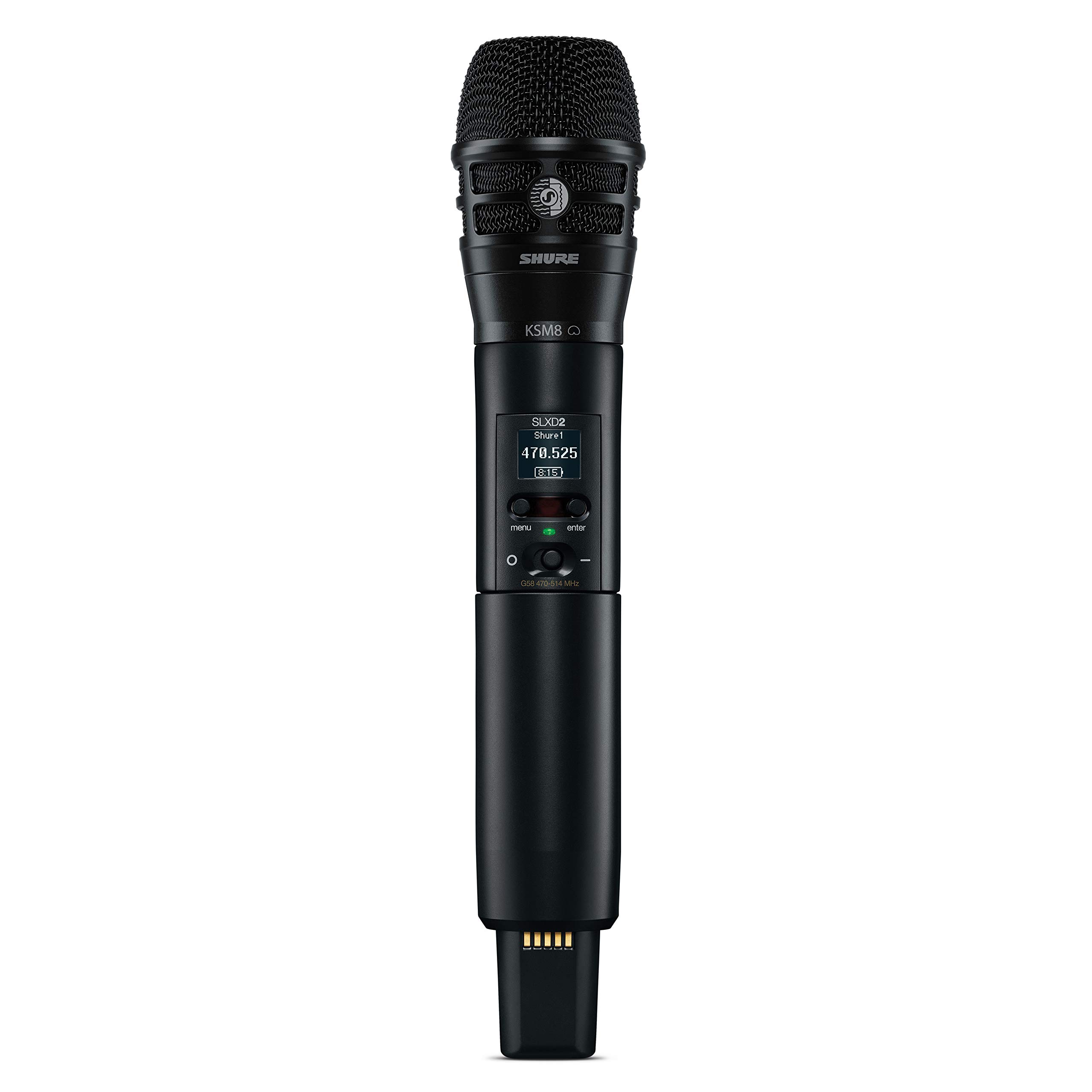 

SHURE Series Wireless Microphone KSM8 Handheld transmitter with Dualdyne microphone head SLX-D SLXD2/K8B []