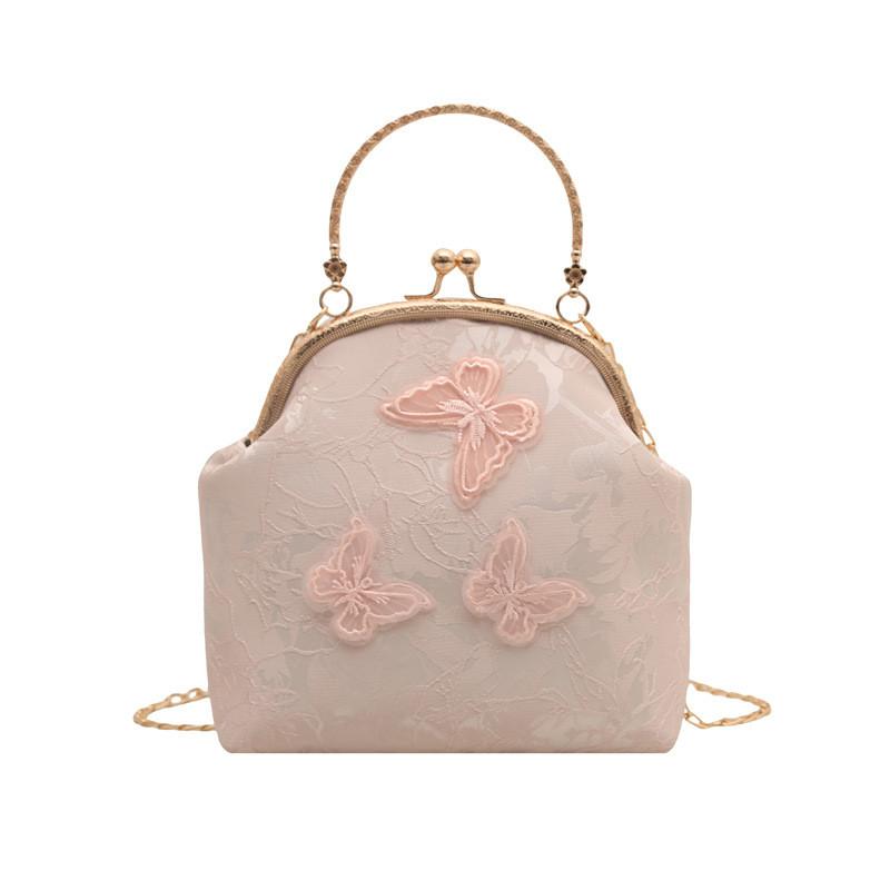 Chinese Style Butterfly Shell Bag For Women With Lock Closure And Card Pocket Perfect For Daily Use