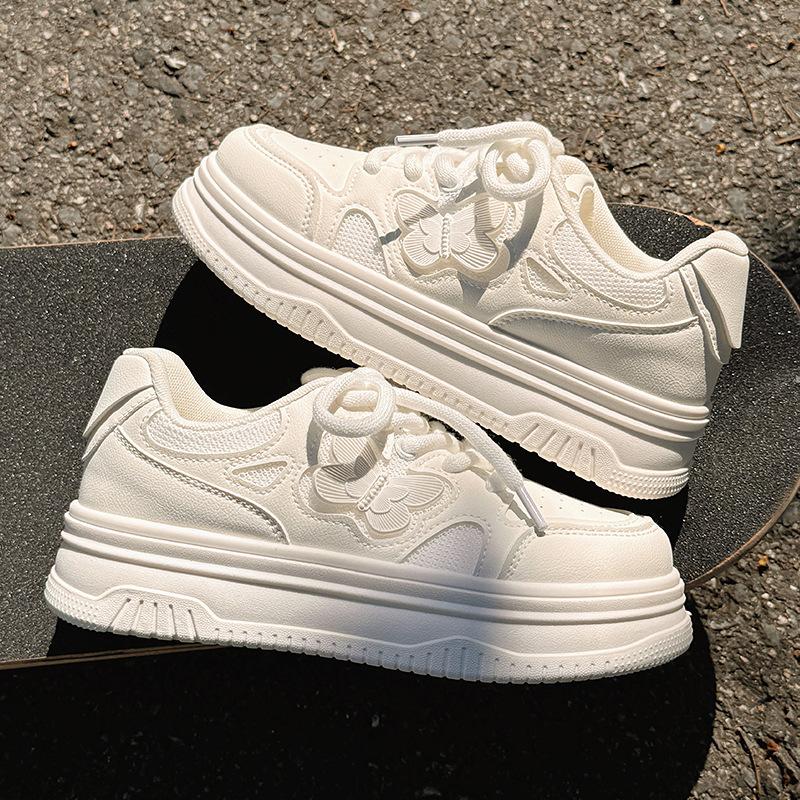 Little White Shoes Women's 2025 Spring and Autumn New Korean Version of Fashion Women's Summer Breathable Mesh Sneakers Dad Shoes Trend