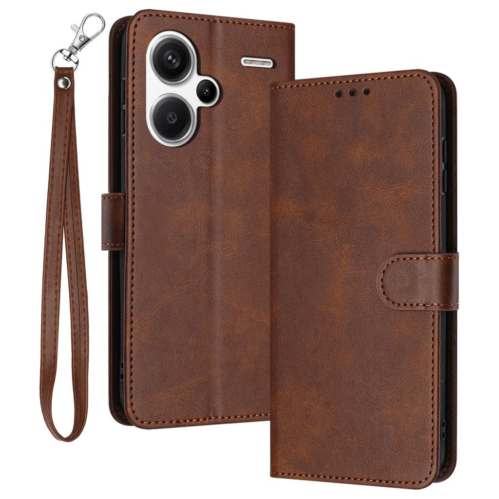 For Xiaomi Redmi Note 13 Pro+ 5G Case Calf Texture Stand Leather Wallet Phone Cover