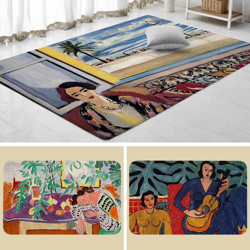 Henri Matisse Art Floor Mats Home Laundry Rug Carpet For Living Room Decor Lounge Area Anti-slip Foot Mat Entrance Doormat