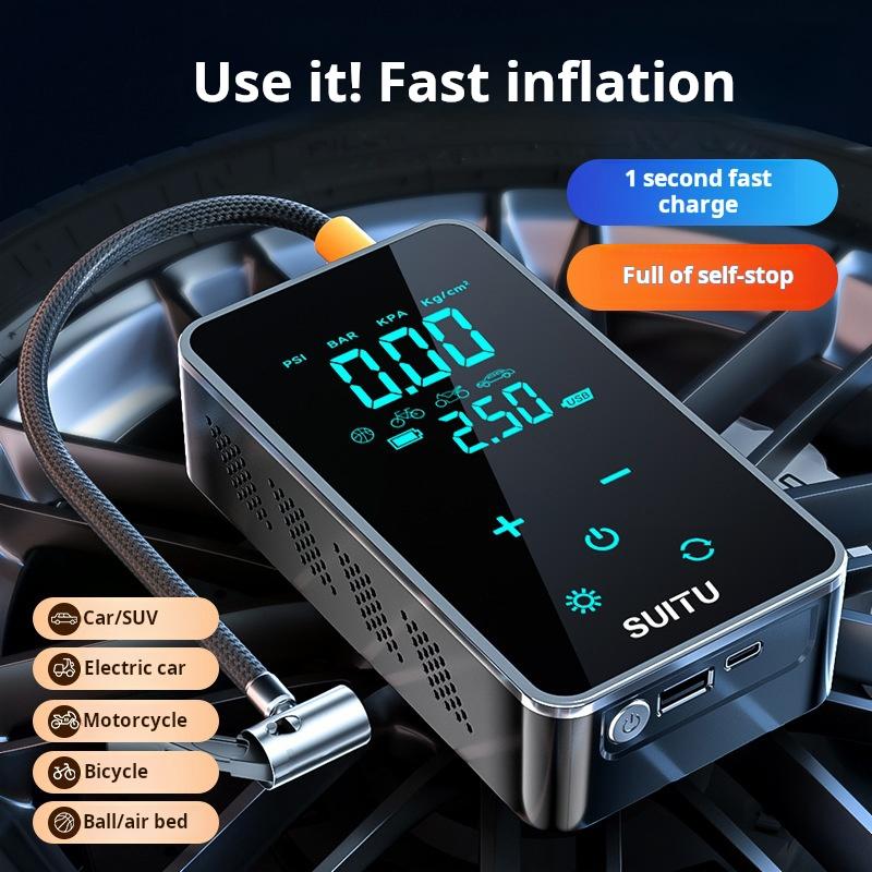 Car Mounted Inflation Pump Wireless Intelligent Inflation Pump Inflation Pump Tire Inflation Pump Hand In Hand Handheld