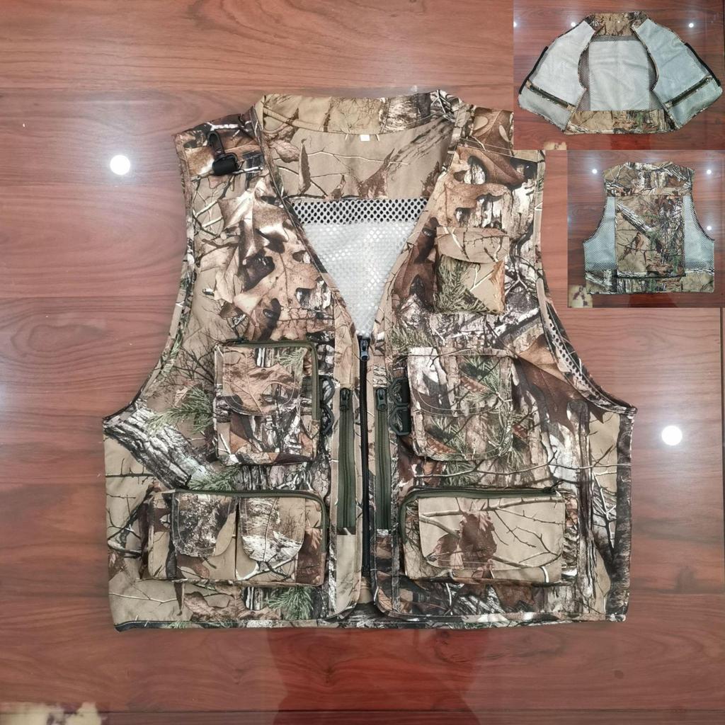 Men's Breathable Multi-Pocket Outdoor Vest for Fishing, Photography, and Workwear