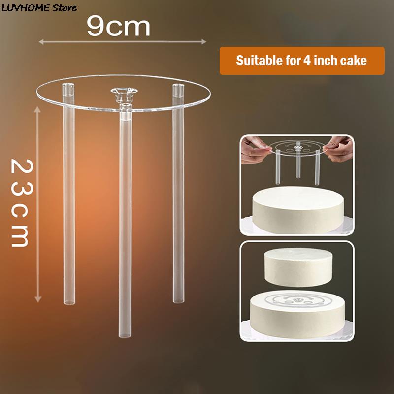 Neue 10 Stück 21cm/24cm/30cm Kuchenstäbe Weiße Kunststoff-Kuchenstützstangen Runde Stäbe Strohhalme Wiederverwendbar