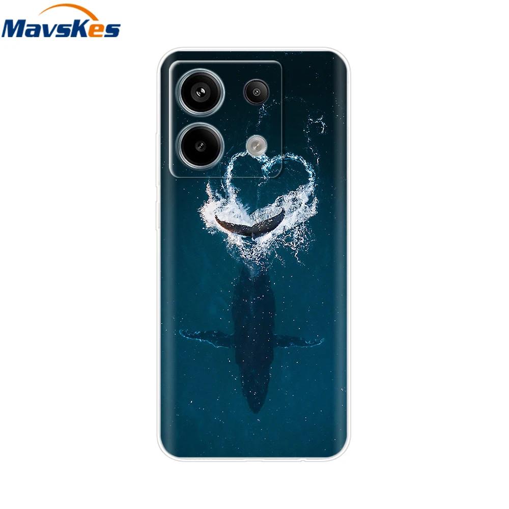 Etui do Xiaomi Redmi Note 13 Pro 5G Urocze Serduszko Miłości Silikonowe Miękkie Pokrowiec na Telefon Dla Redmi Note 13 5G Coque Etui Redmi Note13 Przezroczyste