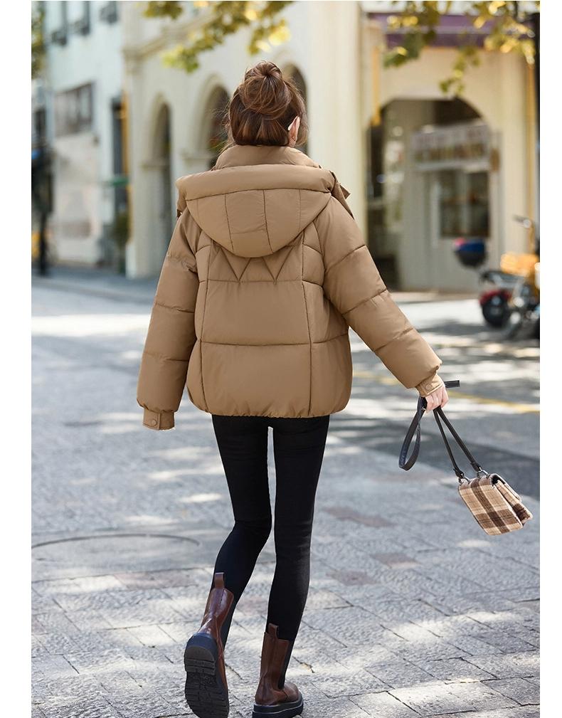 Hooded Short Loose Thick Warm Jacket