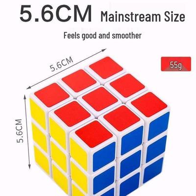 3x3 Rubik's Cube Beginner Set: Smooth, Stickerless Puzzle for Skill Development and Stress Relief.
