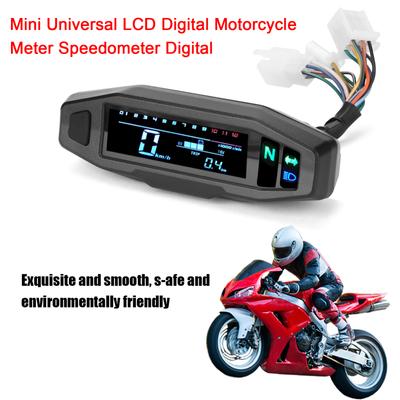 Vitezometru digital universal LCD pentru motociclete, kilometraj digital, tahometru pentru motor electric, cu instrumente de instalare