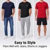 Versatile Crew Neck Short Sleeve T-Shirt for Men, Summer Casual Printed Top