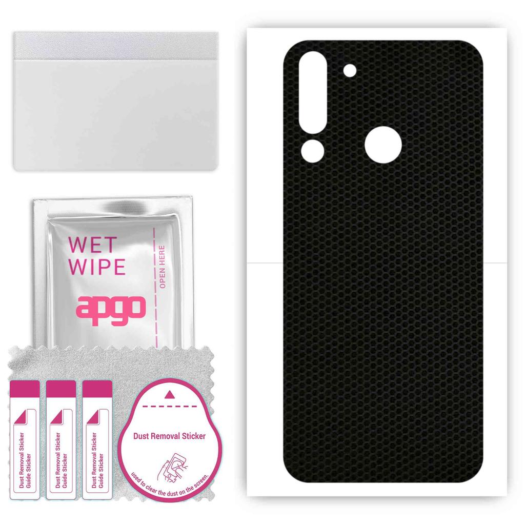 apgo Protective Skin Sticker for the back compatible with HTC Wildfire E3, Wrap Film, Foil, Vinyl - Pattern Matrix