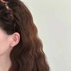 Korean Brown Resin Wave Toothed Headband For Women Girls Hair Comb Zigzag Band Notched Headband Hair Accessories