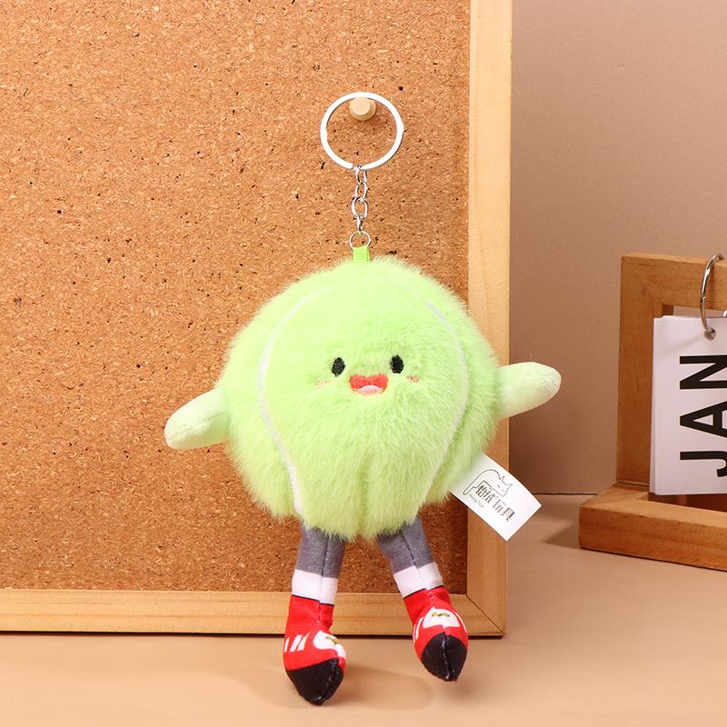 

Мультяшный футбольный плюшевый брелок, бильярд, волейбол, гантели, мягкая кукла-подвеска, кольцо для ключей, декор для рюкзака, подарок для ребенка