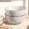 High-End 8-Inch and 6-Inch Ceramic Soup and Noodle Bowls, 2025 Luxury Collection