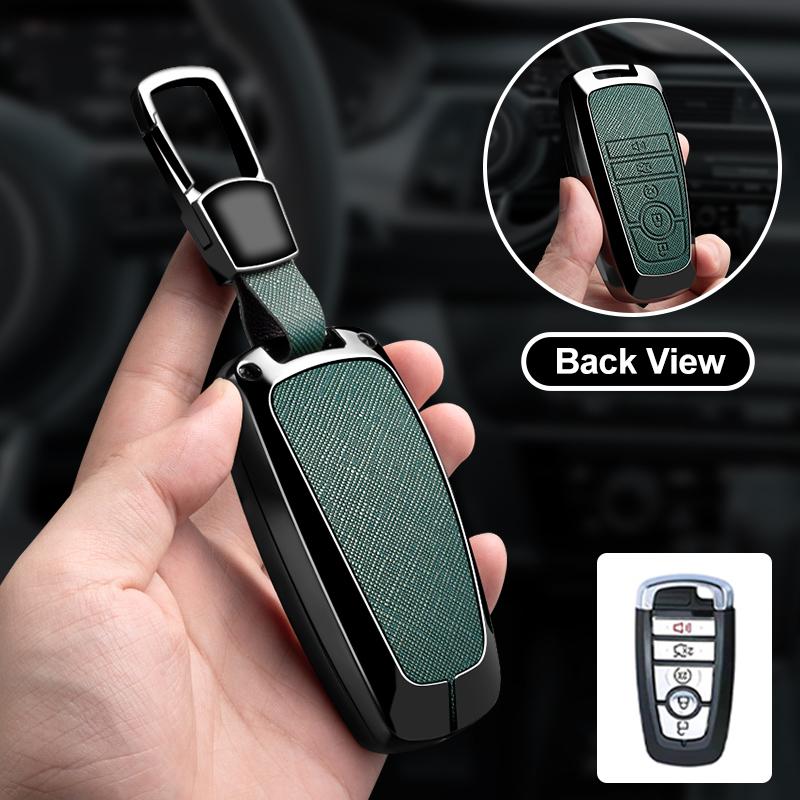 Metal Car Key Case Cover Protector Shell For Ford Explorer Mustang Fusion Escape F150 F250 F350 F450 F550 Ford Raptor