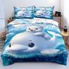 2/3pcs bedding set Digital Print Comfortable Duvet Cover for Home Bedroom Decoration, 1 Duvet Cover and 2pillowcase with Zippers