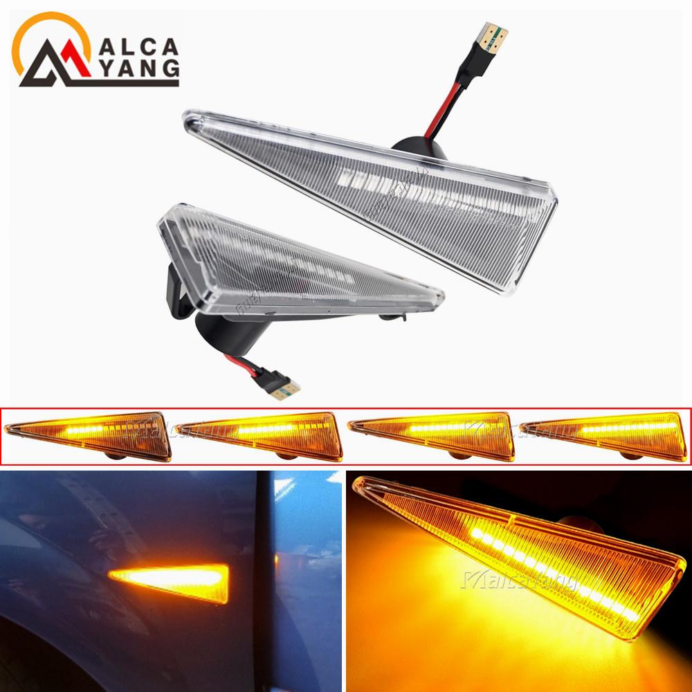 For Renault Megane MK2 CC Espace MK4 Scenic MK2 Wind Avantime Thalia 2 Car Side Marker Turn Signal Indicator LED Dynamic Lights