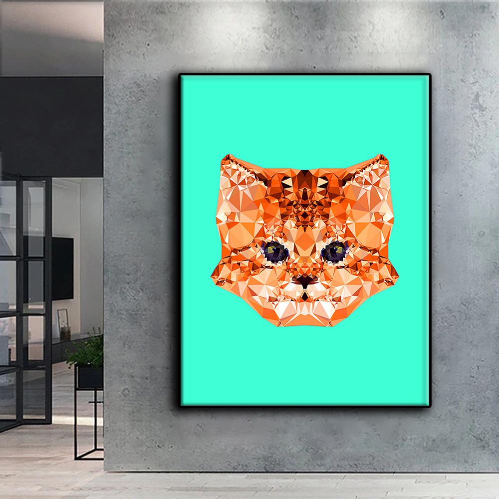 5D DIY Diamond Painting Cross Stitch Geometric Animals Diamond Embroidery Mosaic Wall Art Home Decoration
