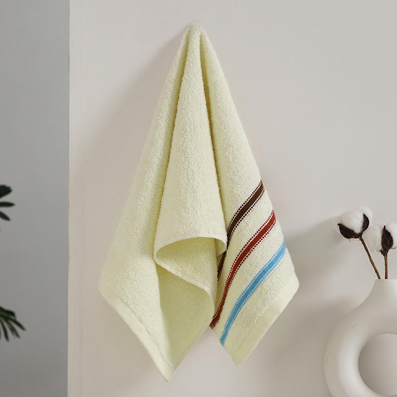 1 PC Cotton Towel Soft Absorbent Thickened Household Polyester Cotton Face Towel Cotton Towel Comfortable Textile Towels for The Home