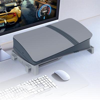 Horizontal Console Stand Game Console Base Stand Holder Host Storage Rack for PS5/PS5 Slim Digital Edition and Disc Edition