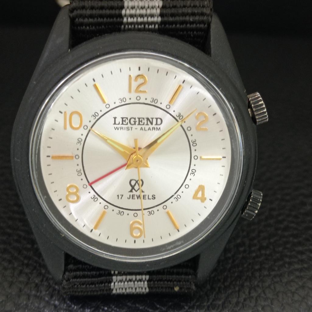 SWISS VINTAGE LEGEND HAND-WINDING MENS REFURBISHED ALARM WATCH a707520-1
