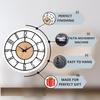 Fancy Metal Wall Clock for Home Decor – Stylish Living Room & Bedroom Watch, Designer Wallclock, Big Size Hanging Watch