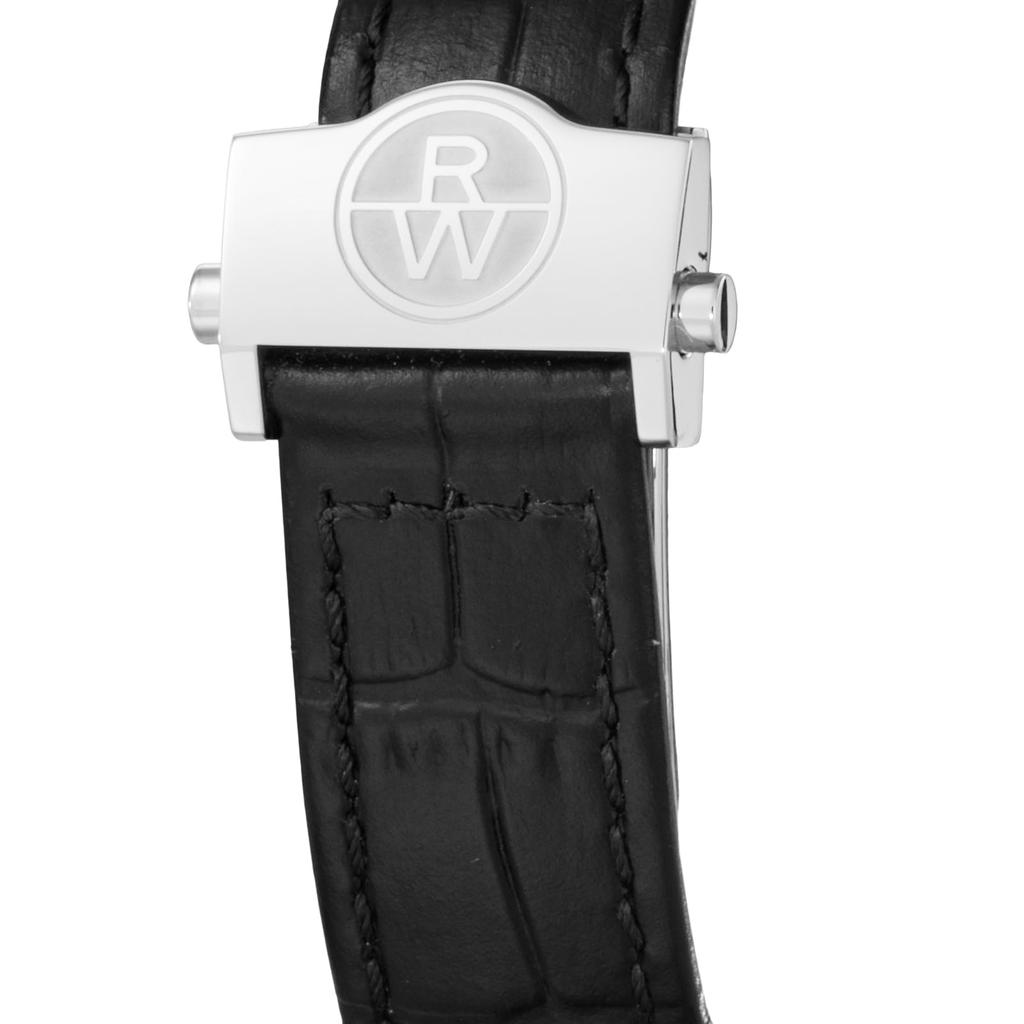 Raymond Weil MAESTRO Skeleton Dial Stainless Sapphire Mechanical 50M Water Swiss Black Watch, Steel, Crystal, Movement, Resistance, 39.5mm, Made,