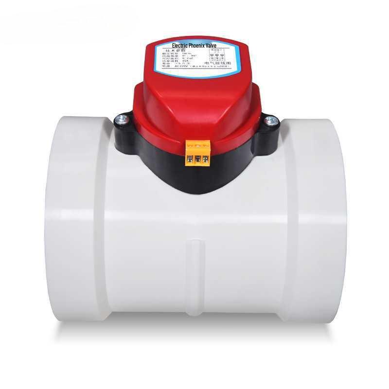 PVC-Kunststoff Elektrisches Luftdichtes Schmetterlingsventil mit Silikondichtung zur Luftmengenregelung in Rohrleitungen