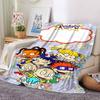 Rugrats Theme Printed Blanket - Perfect for Couch, Bed, Travel & Outdoor Use | Machine Washable, Cozy & Durable.