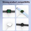 4-In-1 Magnetic Wireless Watch Charger For iWatch 1-10/SE/Ultra/ AirPods Pro 2 AirPods 4  ANC Galaxy Watch3-7/FE/Pixel Watch 1st