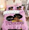 Bedding Digital Printing Three-Piece Set African Girl Pattern Printing Quilt Cover Home Textile Batch