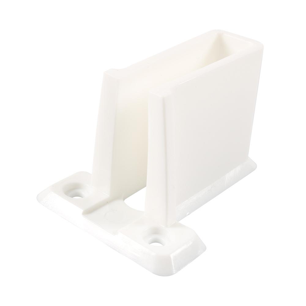 12pcs Wire Shelf End Bracket White Plastic Closet Shelves Brackets with Screws