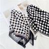 French Romantic Polka Dot Versatile Mulberry Silk Scarf Women'S Satin Silk 70 Square Scarf Spring And Summer Scarf Silk Scarf