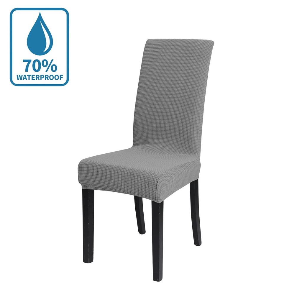 Waterproof Chair Cover Dining Room White Chair Case Anti Cat Scratch Soft Stretch Chair Protecter