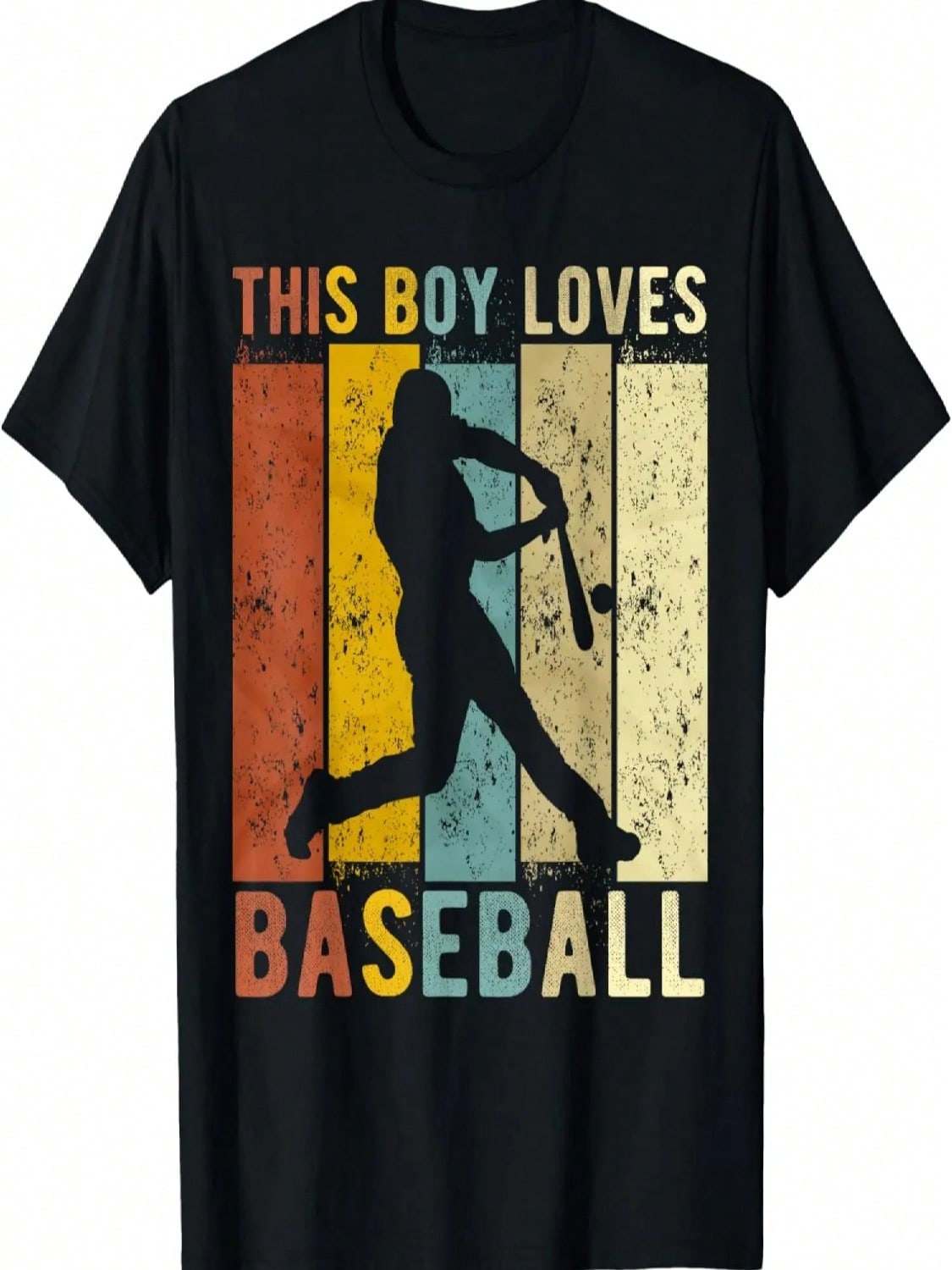 This Boy Loves Baseball Boys Baseball T-Shirt S разноцветный
