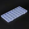 Fall 32 Fach-Fächer Kunststoff Transparent Aufbewahrungsbox Schmuck Ohrring Perle Schrauben Halter Display Organizer Behälter