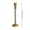 Tabletop Candle Holder Antique Metal VintageStyle Candlestick for Dining Table,