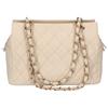 CHANEL No. 8 Standard Chain Tote PTT Caviar Handbag IvoryUsed