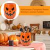 Halloween Pumpkin Resin Cutlery Holder Kitchen Storage Container Decorative