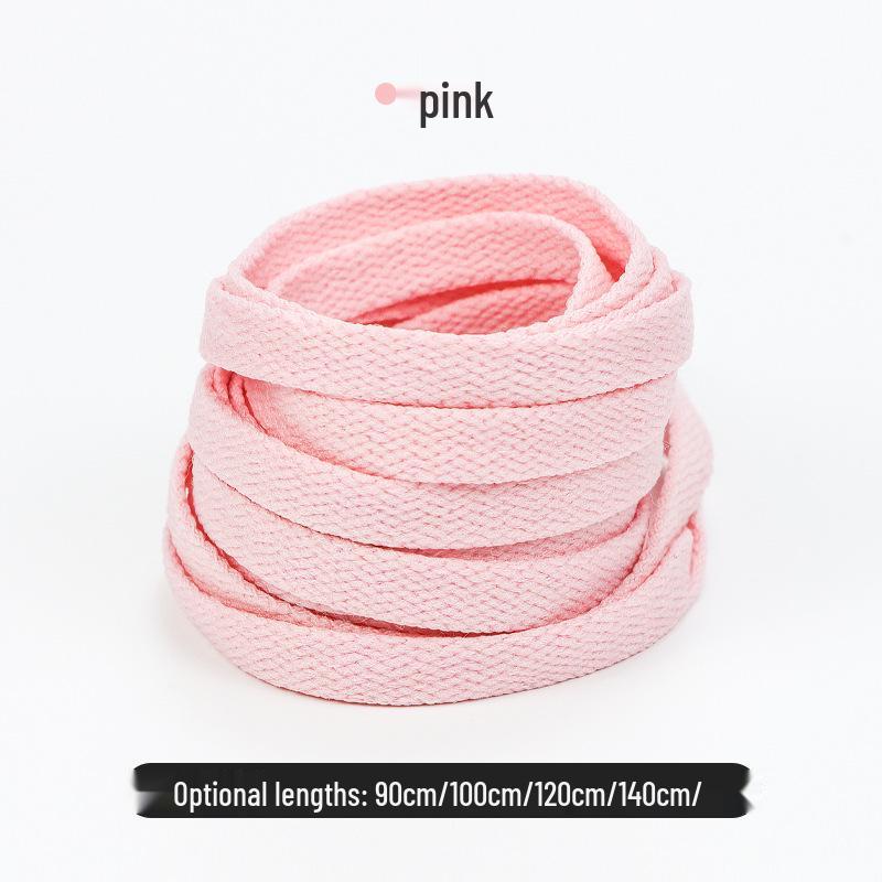 Colorful Polyester Flat Shoelaces for High-Top Canvas Sports Shoes