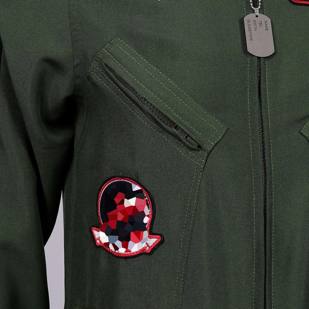 2025 Children's Military Green Pilot Cosplay Uniform for Stage Performance and Role-Playing