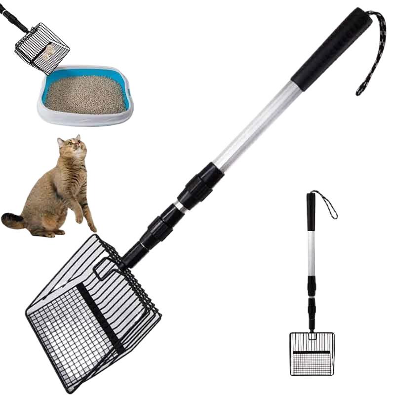 Retractable Chicken Coop Rake Cat Litter Scoop Poop Shovel Garden Tool For Separating Poop And Debris