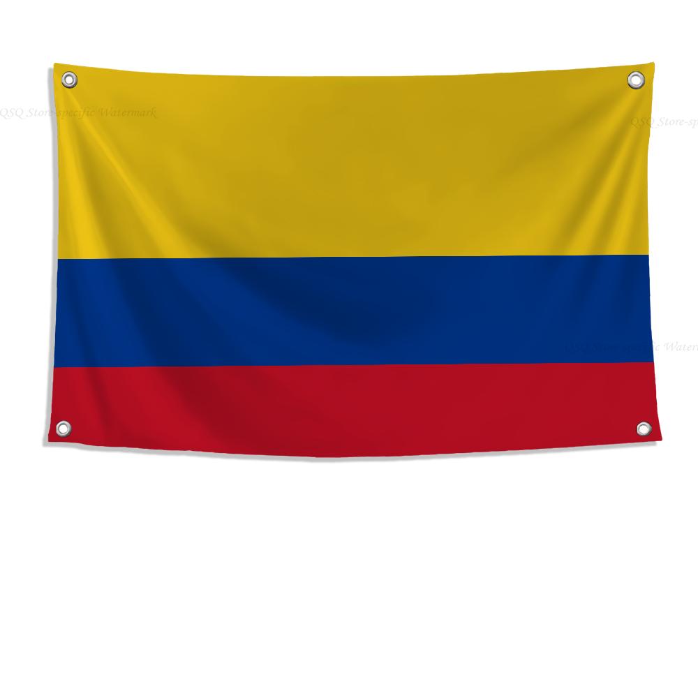 

1pc Colombia Flag Banners Four Hole Flag Polyester Outdoor Decor Room Aesthetic 74x94cm(29x37in)