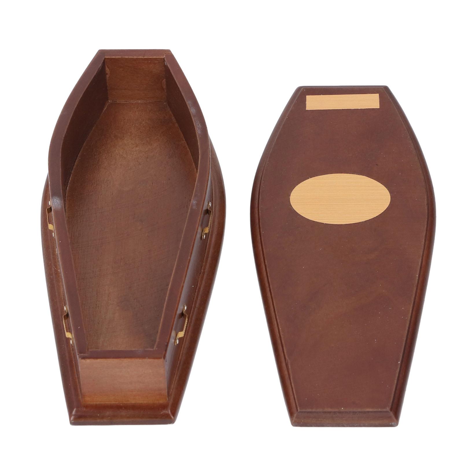 

1:12 Doll House Miniature Coffin Wooden Miniature Tiny Coffin Doll House Accessory Decoration